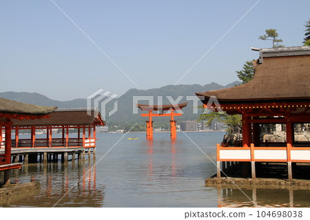 安藝國宮島的初夏的一天 104698038