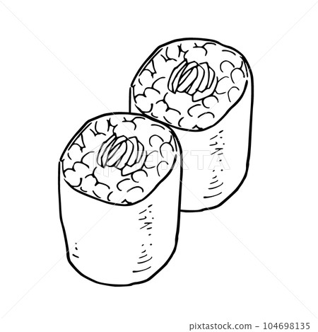 線條畫，簡單插畫，幹葫蘆卷 104698135