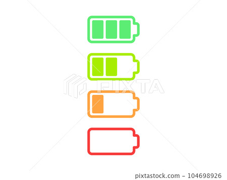 多彩充電圖標集 104698926