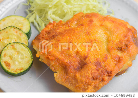 Crispy Thigh Chicken Saute Crispy Thigh Chicken Saute 104699488