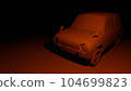 Image of a light car made from clay 104699823