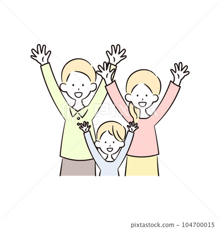 Family illustration material Family illustration material 104700015