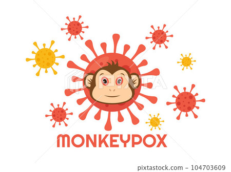 Monkey Pox Outbreak Vector Illustration of Virus Symptoms in Humans Monkeypox Microbiological in Flat Cartoon Hand Drawn Templates Monkey Pox Outbreak Vector Illustration of Virus Symptoms in Humans Monkeypox Microbiological in Flat Cartoon Hand Drawn Templates 104703609