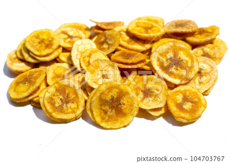 Banana stuffed with tamarind. Fruit snack 104703767