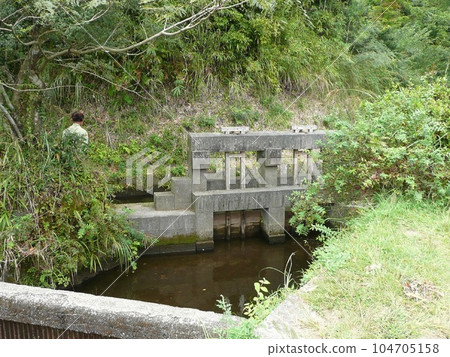 Tsujun Bridge upstream water gate double water gate Tsujun Bridge upstream water gate double water gate 104705158