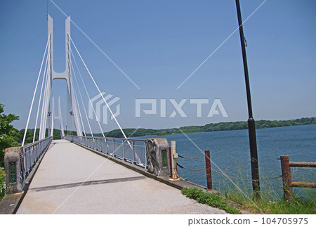 山口縣宇部市的熱門觀光景點 常盤公園 白鳥大橋 104705975