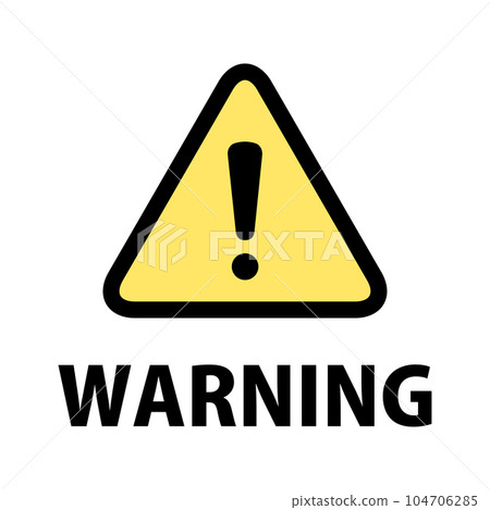 WARNING: Warning mark for calling attention 104706285