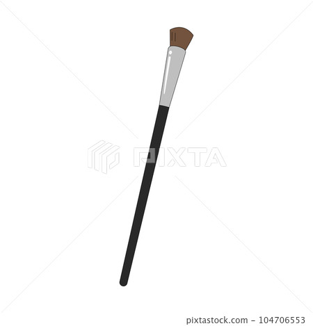 Makeup brushes, eyebrow and eyeshadow brushes, vector material 104706553