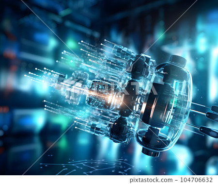 圖庫插圖: 抽象醫學研究圖像 104706632