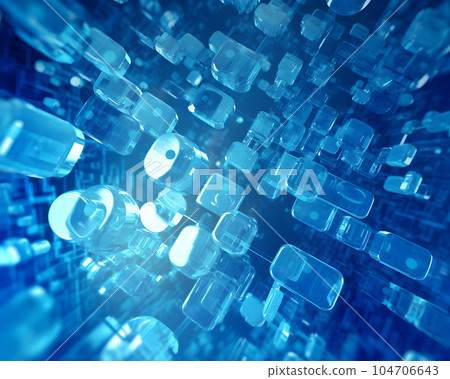 圖庫插圖: 抽象醫學研究圖像 104706643