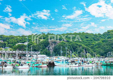 Material Japanese fishing port 104706910