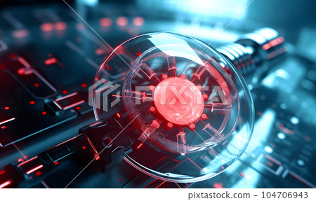 圖庫插圖: 抽象醫學研究圖像 104706943