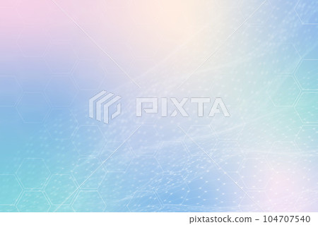 Background illustration material composed of hexagons with beautiful gradation Background illustration material composed of hexagons with beautiful gradation 104707540