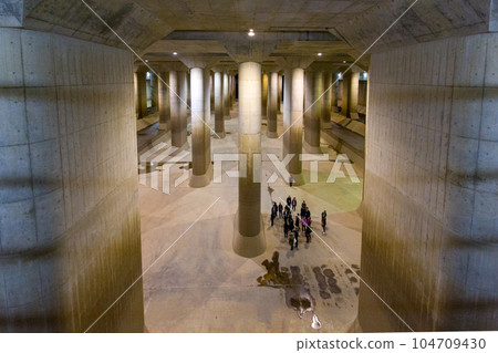 埼玉縣春日部市，首都圈外地下排水道，地下神社“加壓水箱” 104709430