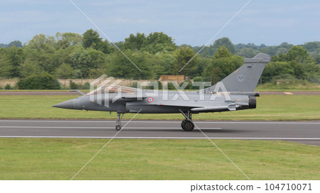 French Air Force Rafale fighter landing French Air Force Rafale fighter landing 104710071