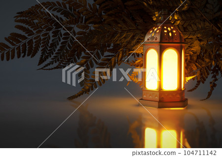 Arabic lamp with bright light Arabic lamp with bright light 104711142