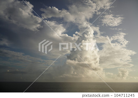 White clouds floating in the blue sky 104711245