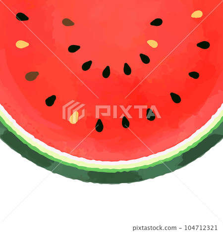 Cute and refreshing screen full of half watermelon (square) 104712321