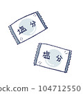 Candy containing salt to prevent heatstroke 104712550