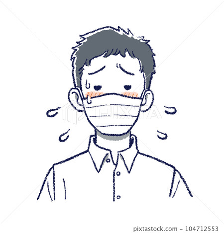 戴口罩預防中暑 戴口罩預防中暑 104712553