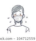 Mask to prevent heatstroke 104712559
