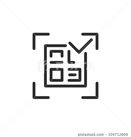 Digital Wallet Payment Icon. Fin Tech Innovation QR Code Design for Online Transactions, Scan Payment, and Mobile Banking Digital Wallet Payment Icon. Fin Tech Innovation QR Code Design for Online Transactions, Scan Payment, and Mobile Banking 104712609