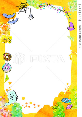 Pop Halloween frame background material Pop Halloween frame background material 104713371