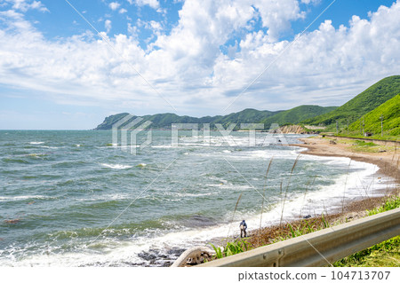 Nakadomari Town Coastline Townscape 104713707