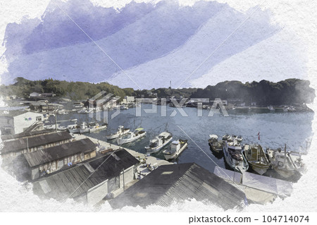 兵庫縣辰野市水彩風格室津光町 兵庫縣辰野市水彩風格室津光町 104714074