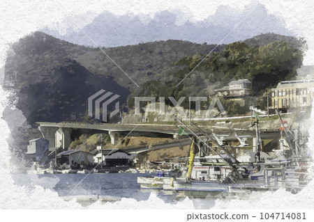 兵庫縣辰野市水彩風格室津光町 兵庫縣辰野市水彩風格室津光町 104714081
