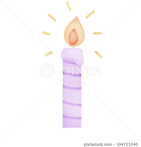 Candle watercolor Candle watercolor 104715240