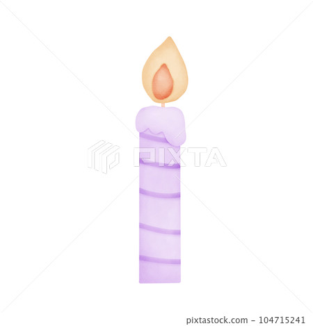 Candle watercolor Candle watercolor 104715241