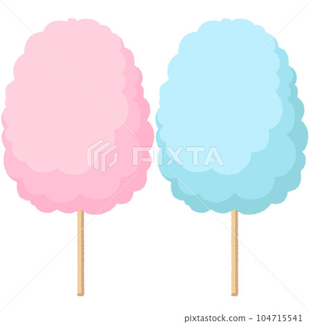Cotton candy illustration 104715541