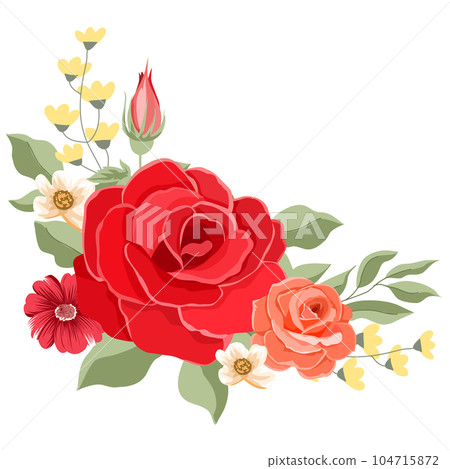 red roses isolated on white background red roses isolated on white background 104715872