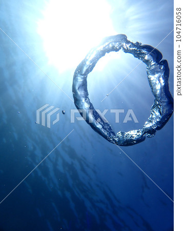 Bubble ring soars Bubble ring soars 104716058