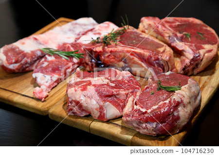 Ribeye Steak. Beef steak. Raw fresh meat . Ribeye Steak. Beef steak. Raw fresh meat . 104716230