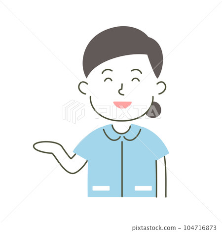 微笑的護士的插圖 104716873