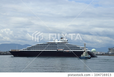 Cruise ship Scenic Eclipse enters port 104716913