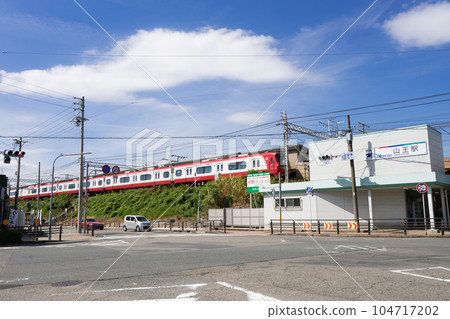 名古屋市中川區城市景觀山野站東交匯處名鐵山王站 104717202