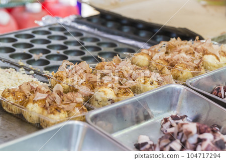 Takoyaki Flour Food Teppanyaki Stall Fair Octopus 104717294