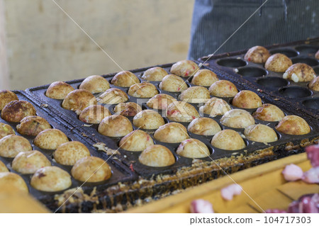 Takoyaki Flour Food Teppanyaki Stall Fair Octopus 104717303