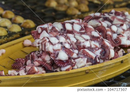 Takoyaki Flour Food Teppanyaki Stall Fair Octopus 104717307
