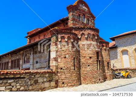 Church of St. Stephen in the old town of Nessebar, Bulgaria. UNESCO World Heritage Site 104717530