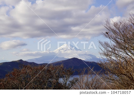Lake Ashinoko and Mt. Fuji  Lake Ashinoko and Mt. Fuji  104718057