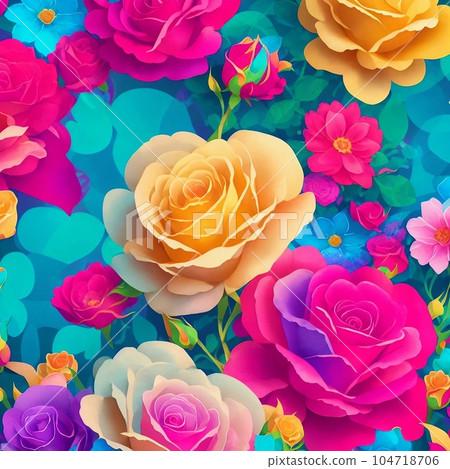 美麗而藝術的花朵 104718706