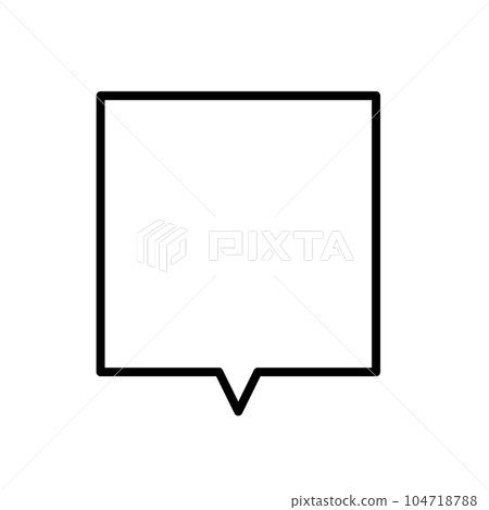 simple square speech bubble material simple square speech bubble material 104718788