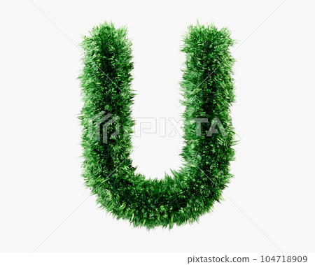 Letters made of grass Letters made of grass 104718909