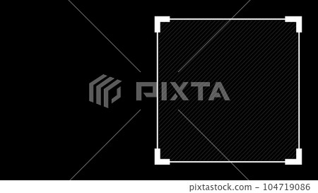 Label element for your text or info. Box Overlay isolated on black. Business infographic concept. 3D animation. Label element for your text or info. Box Overlay isolated on black. Business infographic concept. 3D animation. 104719086