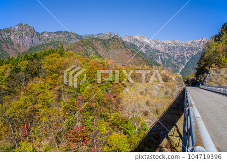秋葉奧飛騨溫泉鄉“北阿爾卑斯山大橋” 104719396