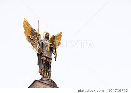 Kyiv, Ukraine. May 2023. Monument to the Archangel Michael Kyiv, Ukraine. May 2023. Monument to the Archangel Michael 104719732